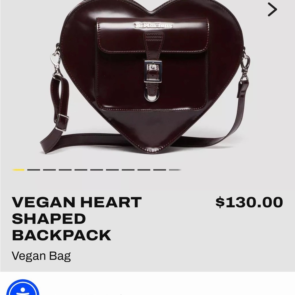NOT AVAILABLE…. Dr. Martens Patent Heart Crossbody in Burgundy